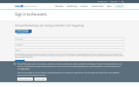 Event Login - Business Linkedin