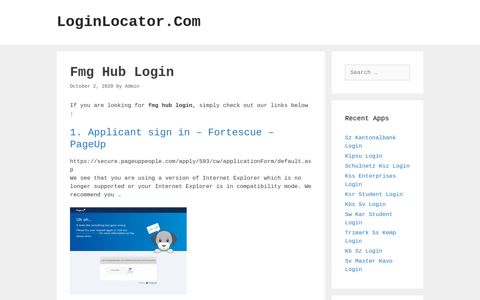 Fmg Hub Login - LoginLocator.Com