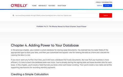 4. Adding Power to Your Database - FileMaker Pro 11: The ...