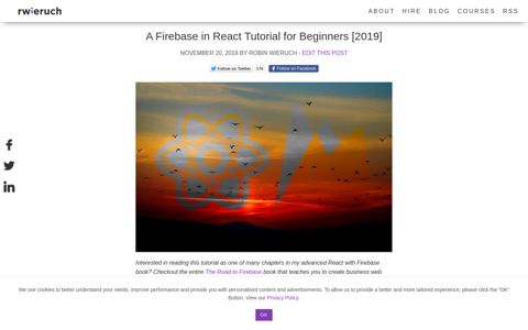A Firebase in React Tutorial for Beginners [2019] - RWieruch