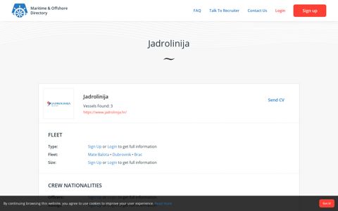 Who Employ Jadrolinija, and How? - Maritime & Offshore Directory
