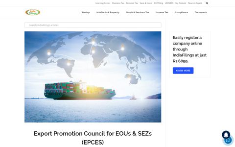 Export Promotion Council for EOUs & SEZs (EPCES ...