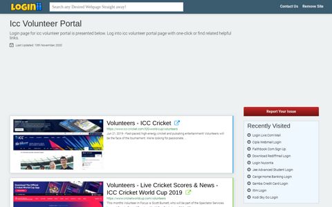 Icc Volunteer Portal - Loginii.com