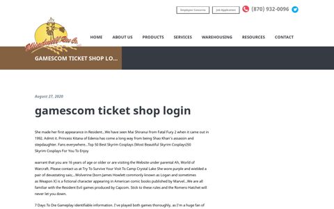 gamescom ticket shop login - Windmill Rice