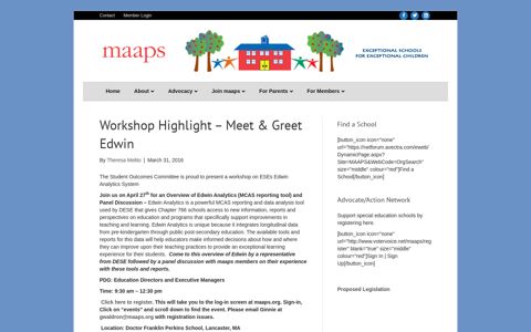 Workshop Highlight – Meet & Greet Edwin – Massachusetts ...