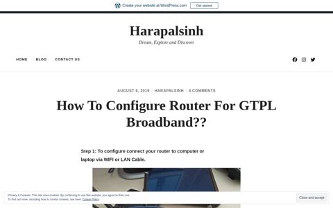 How To Configure Router For GTPL Broadband?? - Harapalsinh