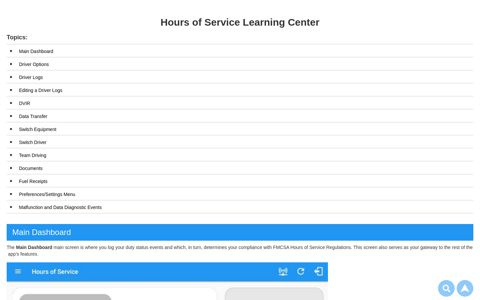 Hours of Service Learning Center | Your guide to HOS