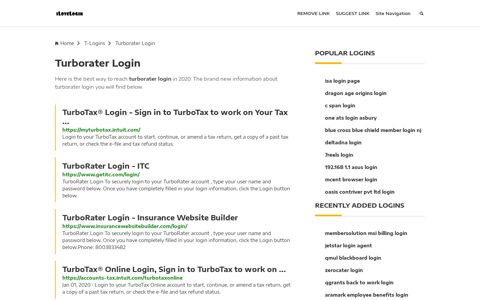 Turborater Login ❤️ One Click Access - iLoveLogin