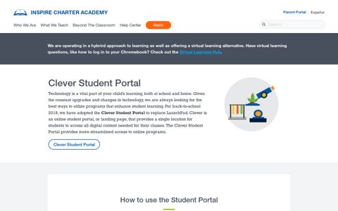 Clever Student Portal | Baton Rouge LA | Inspire Charter ...