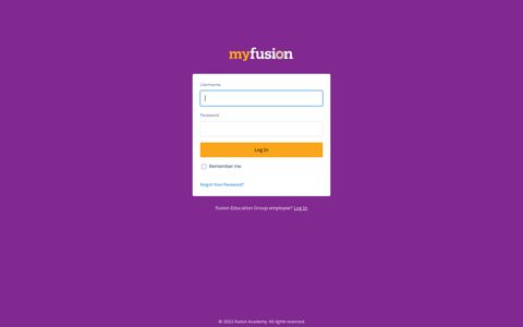 Login | MyFusion - Fusion Academy
