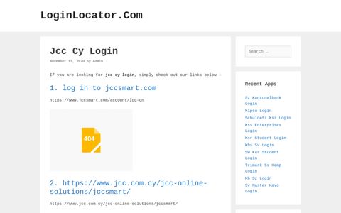 Jcc Cy Login - LoginLocator.Com