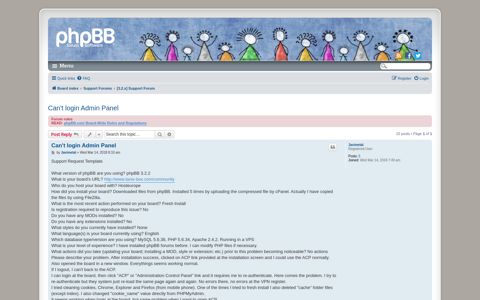 phpBB • Can't login Admin Panel