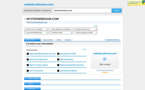 my.fivewindsam.com at WI. FIVE WINDS ASSET MANAGEMENT