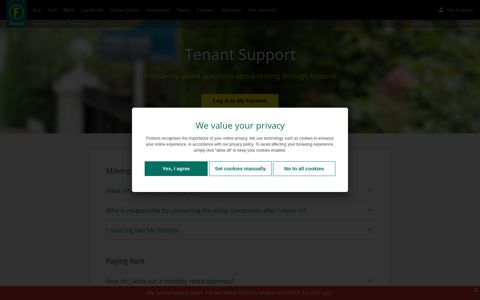 Tenant Support | Help with your tenancy from Foxtons