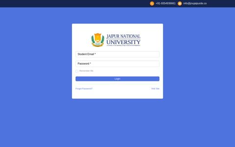 Student Login | JNU Distance Education - Jaipur National ...
