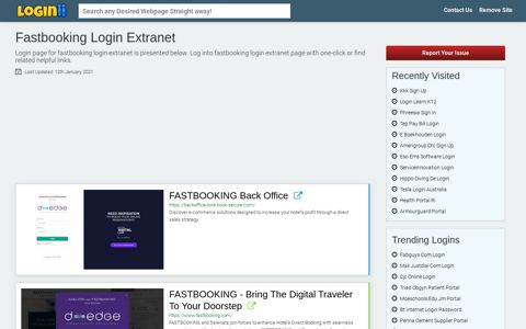 Fastbooking Login Extranet - Loginii.com