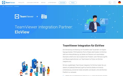 TeamViewer Integration für EloView