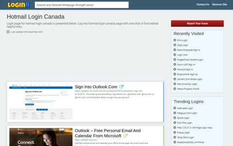 Hotmail Login Canada - Loginii.com