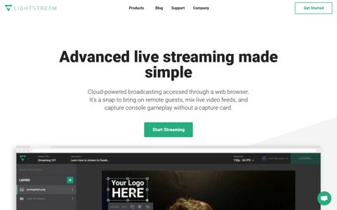 Lightstream Studio | Cloud-powered live streaming software