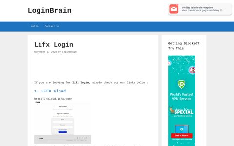 Lifx - Lifx Cloud - LoginBrain