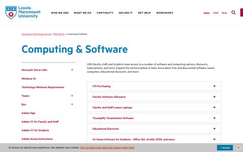 Computing & Software - Loyola Marymount University