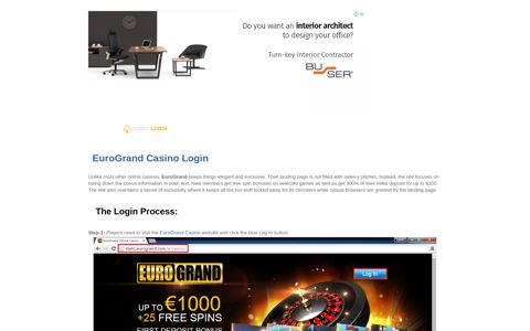 EuroGrand Casino Login | casinologin