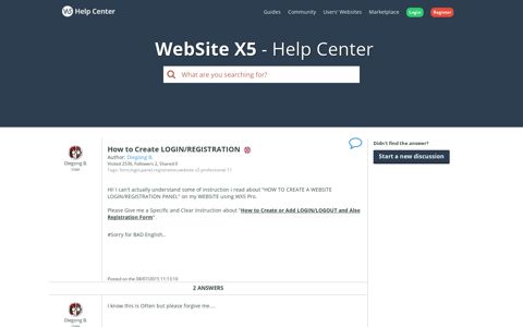 How to Create LOGIN ... - WebSite X5 Help Center