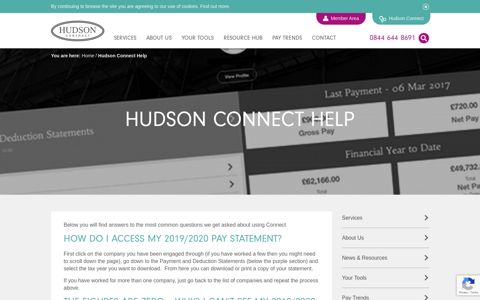Hudson Connect Help - Hudson Contract