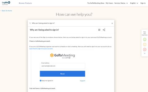 Why am I being asked to sign in? - GoToMeeting Support