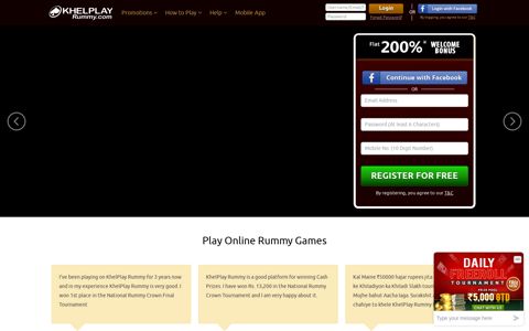 Play Rummy Online For Cash | Online Rummy Game With 200 ...