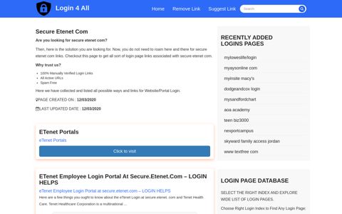 secure etenet com - Official Login Page [100% Verified]