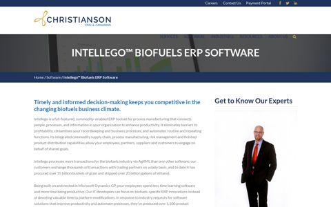 Intellego™ Biofuels ERP Software - Christianson PLLP
