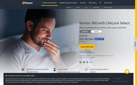 Norton 360 with LifeLock Select | All-in-one protection, 5 devices