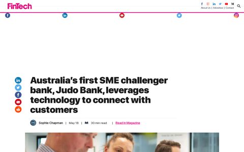 Australia's first SME challenger bank, Judo Bank, leverages ...