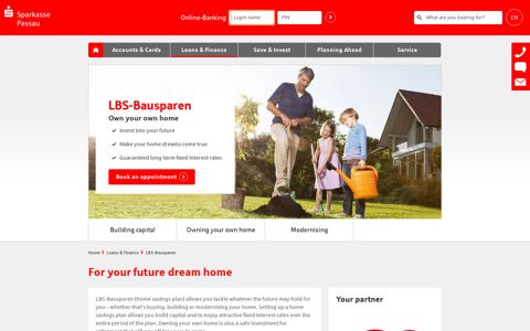LBS-Bausparen - Own your own home - Sparkasse Passau