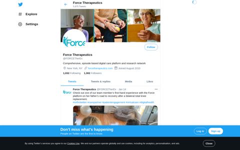 Force Therapeutics (@FORCETherEx) | Twitter