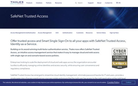 Safenet Trusted Access | Thales