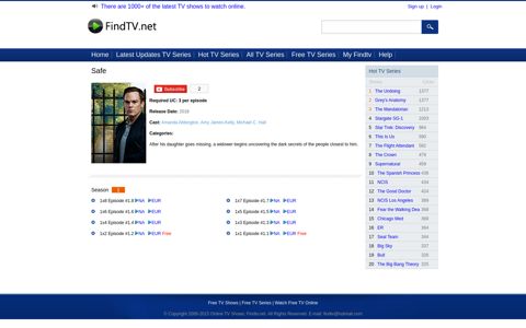Hot TV Series - Free TV Shows | Free TV Series | findtv.net