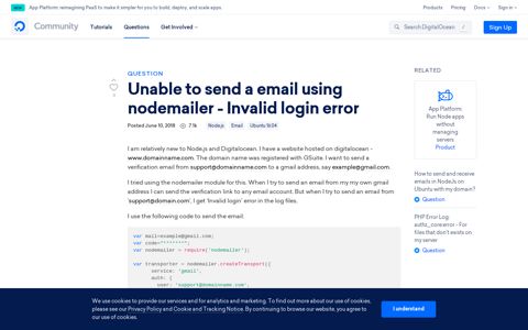 Unable to send a email using nodemailer - Invalid login error ...
