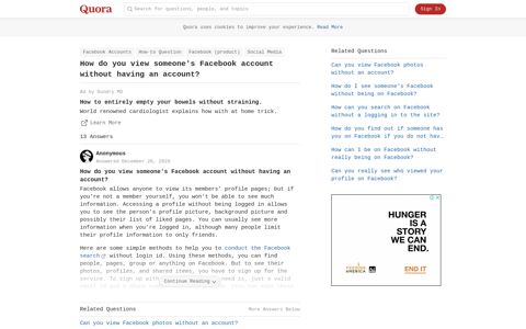 How to view someone's Facebook account without having an ...