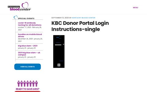 KBC Donor Portal Login Instructions-single - Kentucky Blood ...