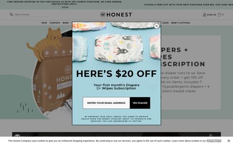Diaper and Wipes Bundle - The Honest Company