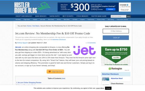 Jet.com Review: No Membership Fee & $10 Off Promo Code