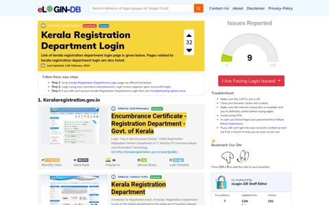 Kerala Registration Department Login