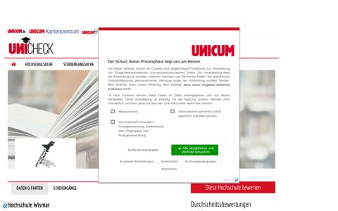 Vorgestellt: Hochschule Wismar - UNICHECK