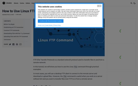How to Use Linux FTP Command to Transfer Files | Linuxize