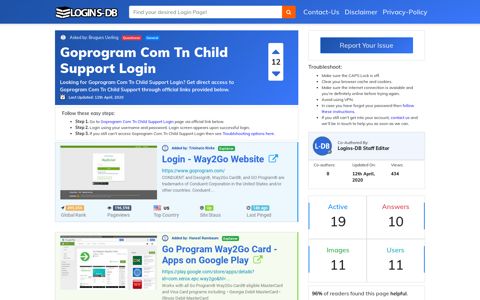 Goprogram Com Tn Child Support Login - Logins-DB