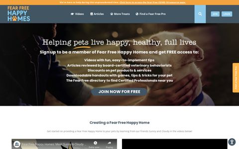 Fear Free Happy Homes | Helping Pets Live Happy Lives