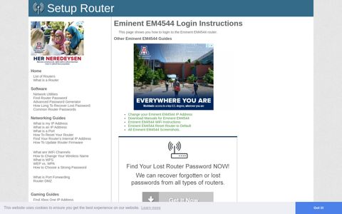 Login to Eminent EM4544 Router - SetupRouter