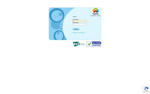 EBS Payment Gateway Application :: Login